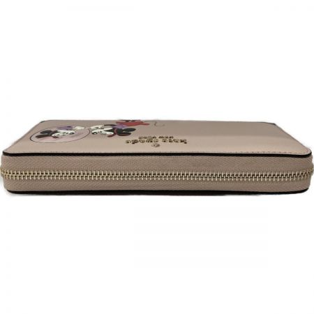  Kate Spade ケイトスペード ディズニーコラボ ミニーマウス 長財布 WLR00284  ピンクベージュ