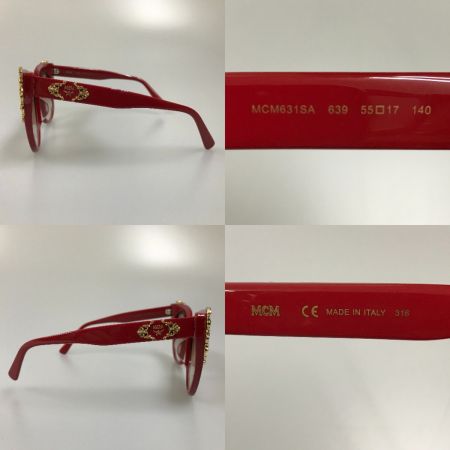  MCM エムシーエム サングラス レッド キャットアイ MCM631SA レッド
