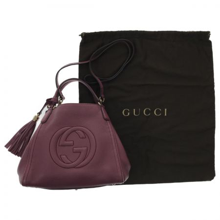  GUCCI グッチ 2wayショルダーバッグ ソーホー インターロッキングG タッセル  336751
