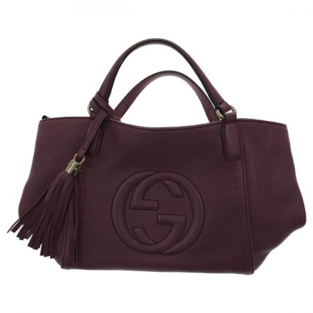  GUCCI グッチ 2wayショルダーバッグ ソーホー インターロッキングG タッセル  336751