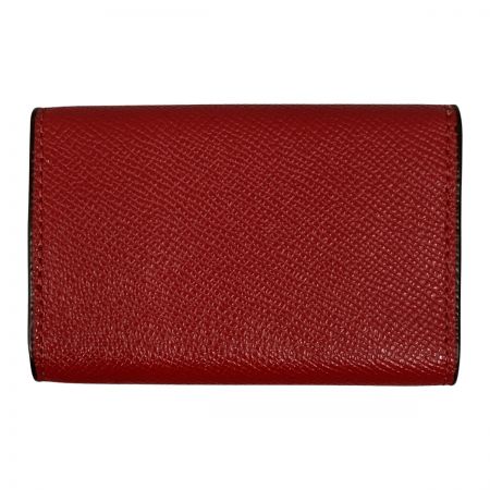  COACH コーチ クロスグレインレザー 5連 リング キーケース F76741 レッド