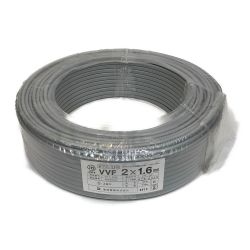 ## 菅波電線株式会社 VVFケーブル 2×1.6mm 100m グレー Nランク