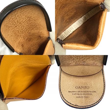  GANZO ガンゾ THIN BRIDLE シンブライドル 馬蹄小銭入れ 0057191-56 ダークブラウン