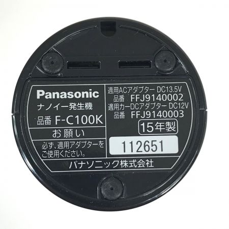  Panasonic パナソニック 車載用空気清浄機 ナノイー発生器 F-C100K ブラック