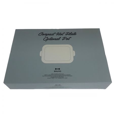  BRUNO ブルーノ コンパクトホットプレート セラミックコート鍋セット BOE021-RD