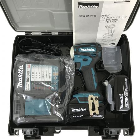  MAKITA マキタ 充電式インパクトドライバ 18V 6.0Ah  TD172DRGX ブルー