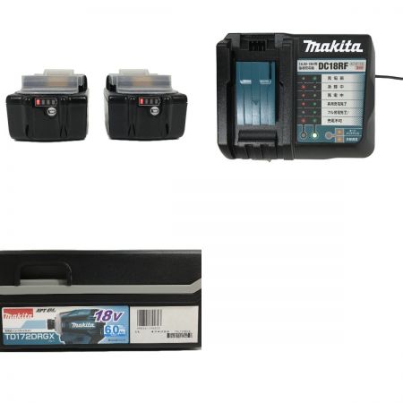  MAKITA マキタ 充電式インパクトドライバ 18V 6.0Ah  TD172DRGX ブルー