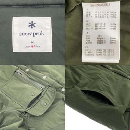  snowpeak スノーピーク Flexible Insulated Shirt SW-20AU003 モスグリーン Mサイズ
