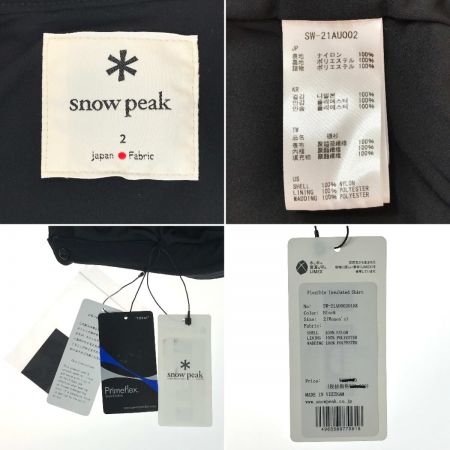  snowpeak スノーピーク Flexible Insulated Shirt SW-21AU00201BK ブラック size2(M)