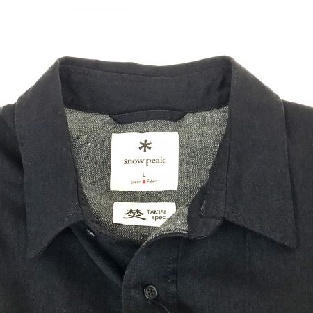  snowpeak スノーピーク TAKIBI Light Denim Utility Shirt SH-21AU401 ブラック