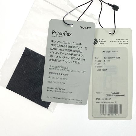  snowpeak スノーピーク ロングパンツ DWR Light Pants PA-21SU007 ブラック Sサイズ