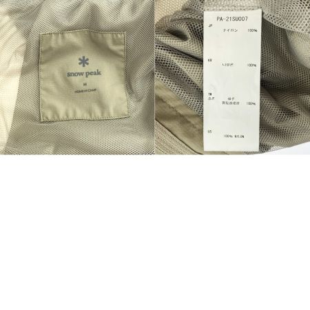  snowpeak スノーピーク ロングパンツ DWR Light Pants PA-21SU007 ベージュ Mサイズ