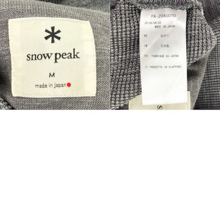  snowpeak スノーピーク ストレッチ ニット パンツ PA-20AU010 グレー Mサイズ