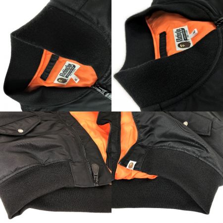  A BATHING APE アベイシングエイプ MA-1ジャケット XLサイズ 001GDJ201001H ブラック