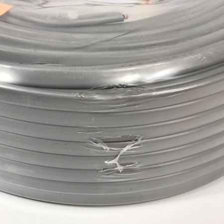  富士電線工業 VVFケーブル 3×2.0mm 600V ビニル絶縁ビニルシースケーブル平形 灰 (1)