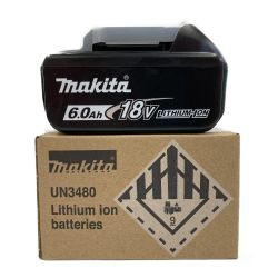 ## MAKITA マキタ リチウムイオンバッテリ 18V 6.0Ah BL1860B 純正品  (3) Sランク