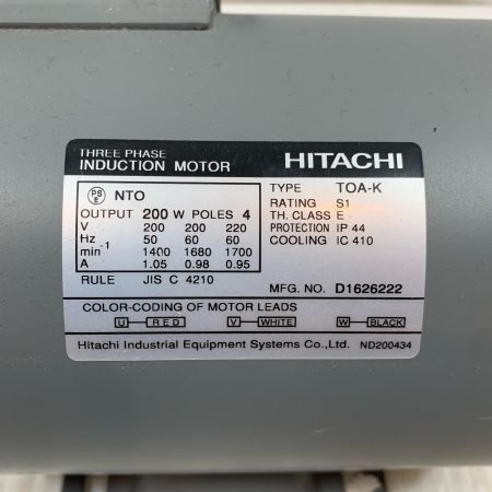  HITACHI 日立 工具関連用品 モーター TOA-K