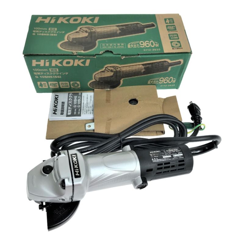 中古】 HiKOKI ハイコーキ 100ｍｍ 細径 電気ディスクグラインダ