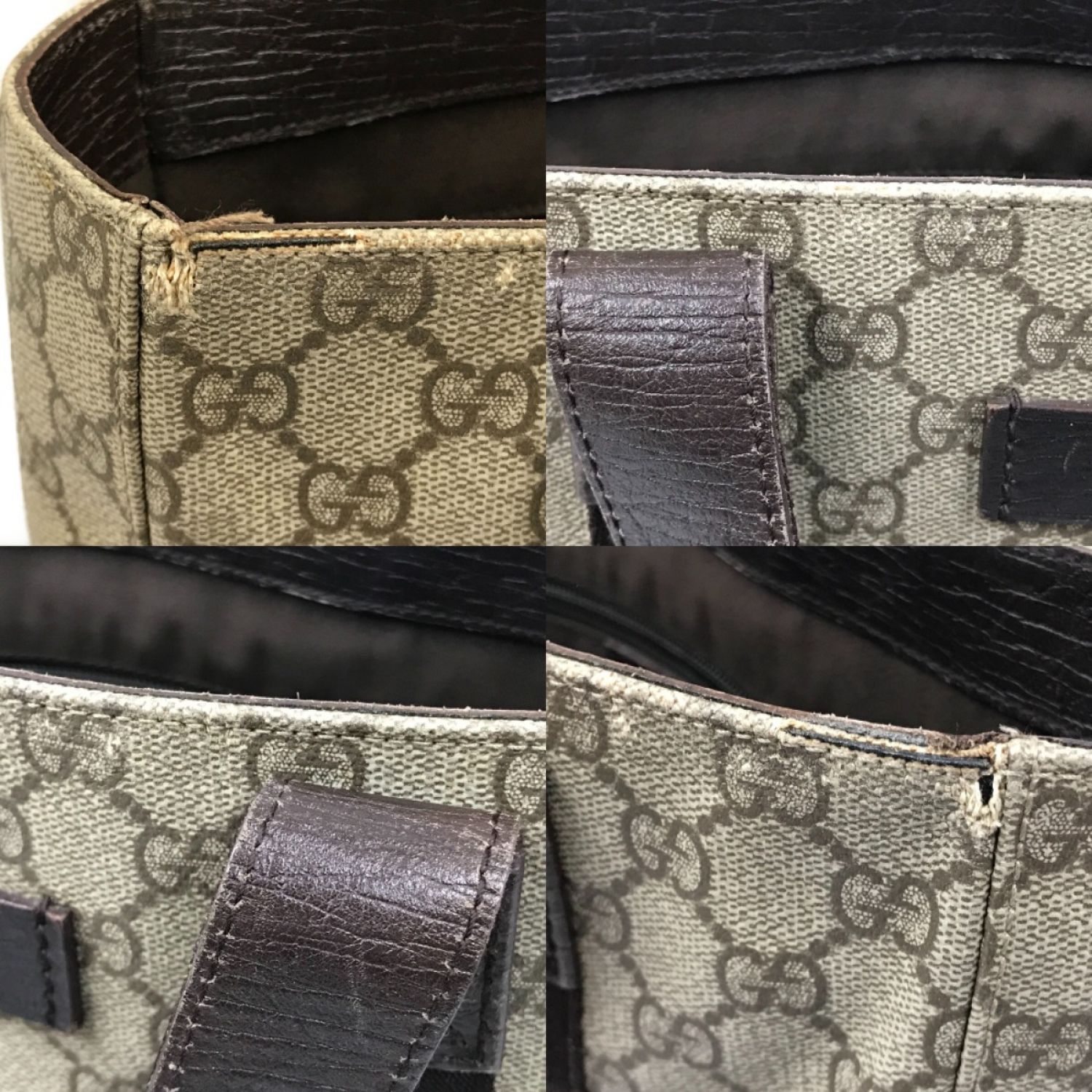 中古】 GUCCI グッチ GGスプリーム トートバッグ 141976 ベージュ