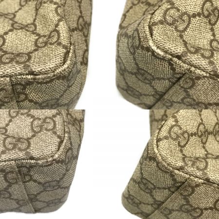  GUCCI グッチ GGスプリーム トートバッグ 141976 ベージュ×ブラウン