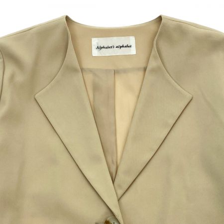  Alphabet's alphabet アルファベッツ アルファベット コート ベージュ Fサイズ レディース