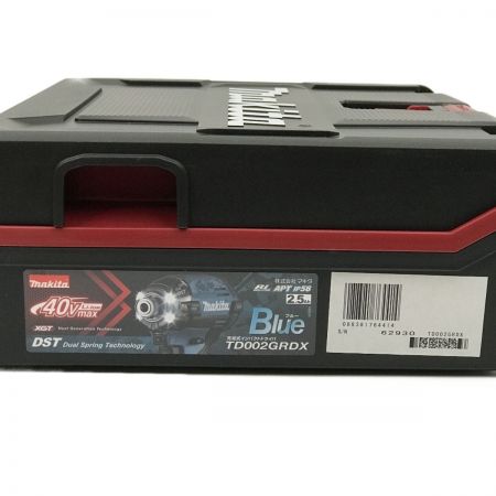  MAKITA マキタ 40Vmax 充電式インパクトドライバ TD002GRDX ブルー