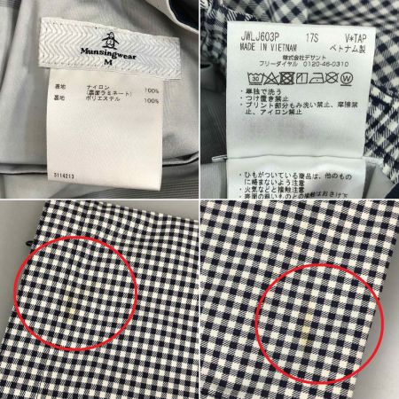  Munsingwear マンシングウェア レインパンツ レディース JWLJ603P Mサイズ チェック柄