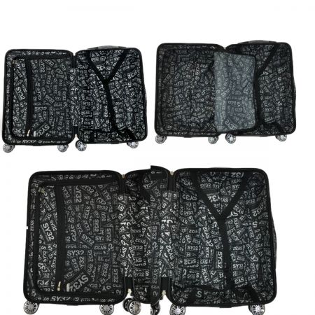  SY32 by SWEET YEARS キャリーバッグ ブラック×ホワイト