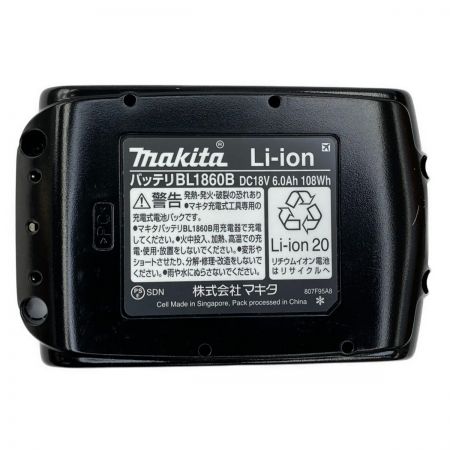  MAKITA マキタ 18v 6.0Ah リチウムイオンバッテリ BL1860B