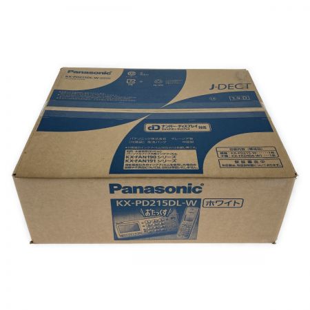  Panasonic パナソニック デジタルコードレス 普通紙 ファクス 子機1台付き KX-PD215DL ホワイト FAX 電話機