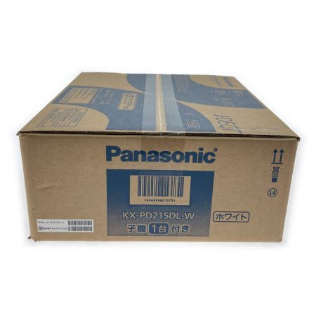  Panasonic パナソニック デジタルコードレス 普通紙 ファクス 子機1台付き KX-PD215DL ホワイト FAX 電話機