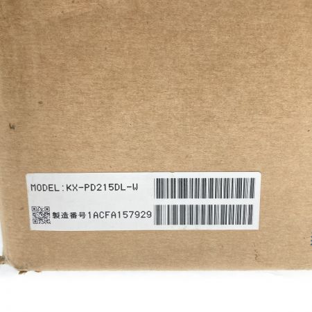  Panasonic パナソニック デジタルコードレス 普通紙 ファクス 子機1台付き KX-PD215DL ホワイト FAX 電話機