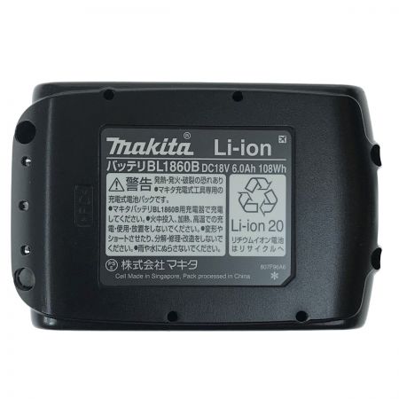  MAKITA マキタ 18v 6.0Ah リチウムイオンバッテリ BL1860B