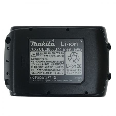  MAKITA マキタ 18v 6.0Ah リチウムイオンバッテリ BL1860B