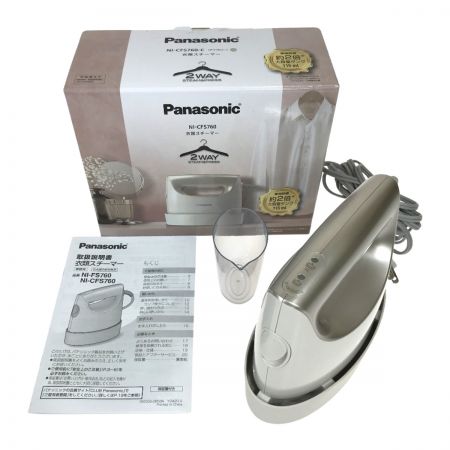  Panasonic パナソニック 大容量衣類スチーマー NI-CFS760 アイボリー