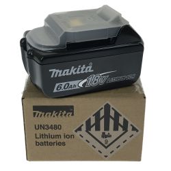 ## MAKITA マキタ 18v 6.0Ah リチウムイオンバッテリ BL1860B Sランク