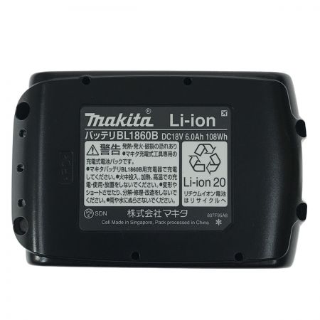  MAKITA マキタ 18v 6.0Ah リチウムイオンバッテリ BL1860B