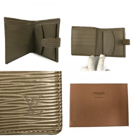  LOUIS VUITTON ルイヴィトン エピ ポルトビエコンパクト2つ折り財布 M6355B リラ