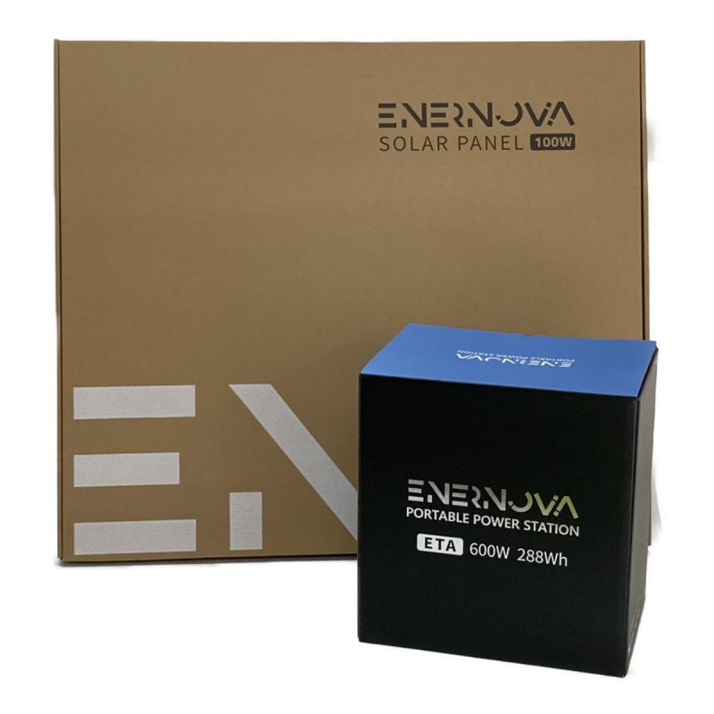 中古】 Enernova ポータブル電源 ソーラーパネルセット ETA+100W 288Wh