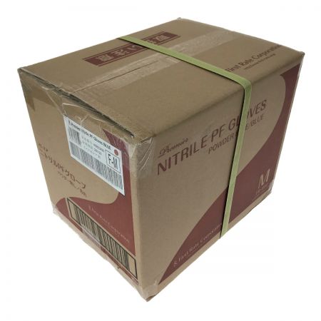  First Rate プレミア ニトリルPFグローブ Mサイズ パウダー無し 100枚×10箱 青色 (2)