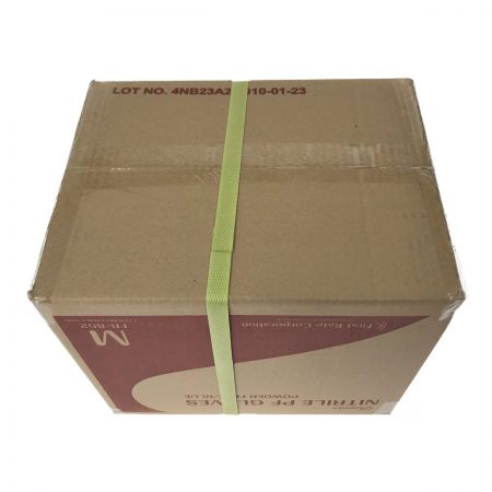  First Rate プレミア ニトリルPFグローブ Mサイズ パウダー無し 100枚×10箱 青色 (3)