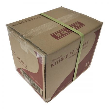  First Rate プレミア ニトリルPFグローブ Mサイズ パウダー無し 100枚×10箱 青色 (4)