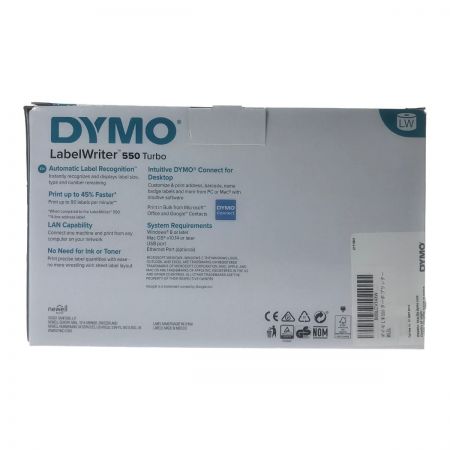  DYMO ラベルライター 550 ターボ 550 TURBO 感熱式ラベルプリンター