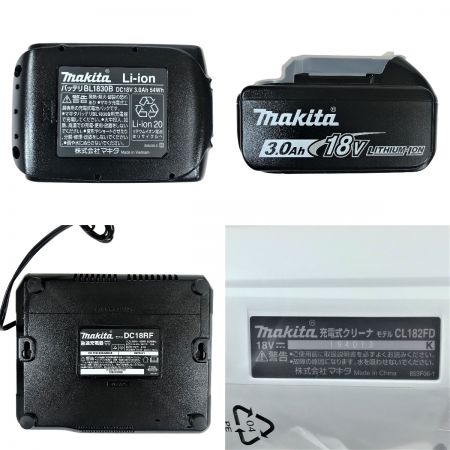  MAKITA マキタ 18V 3.0Ah 充電式クリーナ 紙パック式 CL182FGRFW