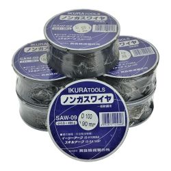 ## IKURA SEIKI CO.,LTD. 育良精機 スキルアーク イージーアーク用 ノンガスワイヤ SAW-09 一般軟鋼用 6個セット  Bランク
