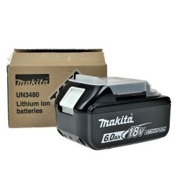 ## MAKITA マキタ 18v 6.0Ah リチウムイオンバッテリ BL1860B L 純正バッテリ Sランク