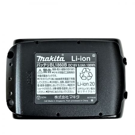  MAKITA マキタ 18v 6.0Ah リチウムイオンバッテリ BL1860B L 純正バッテリ
