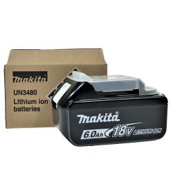 ## MAKITA マキタ 18v 6.0Ah リチウムイオンバッテリ BL1860B 純正バッテリ Sランク