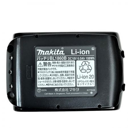  MAKITA マキタ 18v 6.0Ah リチウムイオンバッテリ BL1860B 純正バッテリ
