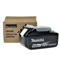 ## MAKITA マキタ 18v 6.0Ah リチウムイオンバッテリ BL1860B 純正バッテリ Sランク